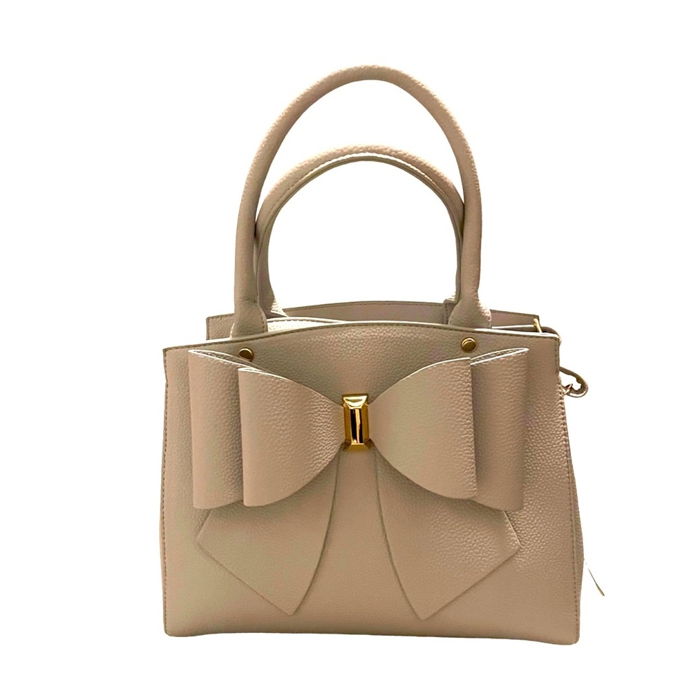 Like Dreams Beige Bow Handbag/Crossbody Bag